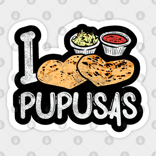 I Love Pupusas Sticker by maxdax